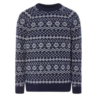 بافت پلیور وینتیج طرح ژاکارد مردانه برند لیورجی مدل سرمه‌ای 482488