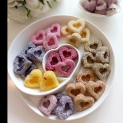 نبات رنگی قلبی لوکس پک 10 عددی طعم دارچین