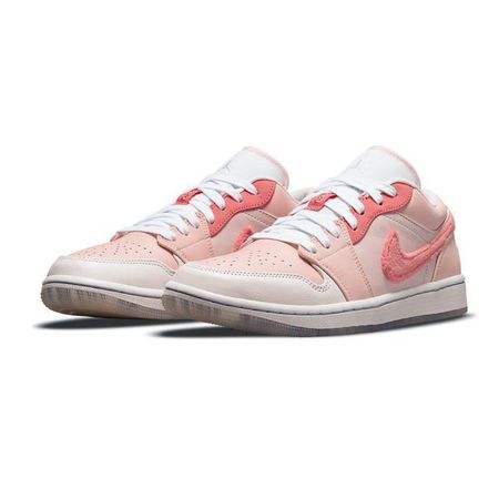 کتانی ایر جردن Nike Air Jordan 1 Low Mighty Swooshers Pink ویتنامی
