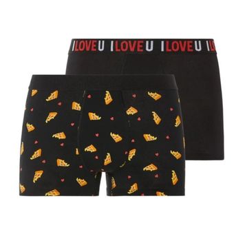 شورت باکسر مردانه دو عددی برند لیورجی مدل 464374 pizza