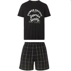 ست تیشرت و شلوارک مردانه برند لیورجی مدل مشکی