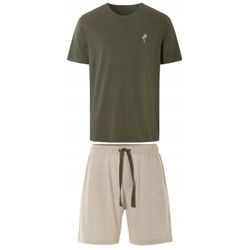 ست تیشرت و شلوارک مردانه برند لیورجی مدل زیتونی 473029