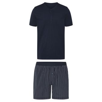 ست تیشرت و شلوارک مردانه برند لیورجی مدل سرمه ای b