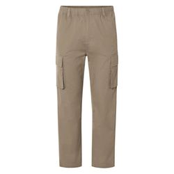 شلوار کارگو سبک کتان مردانه دمپا آزاد برند لیورجی مدل خاکی 502410