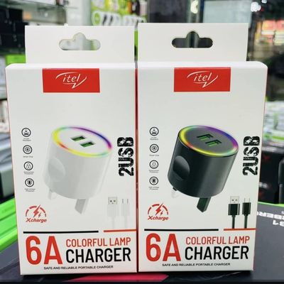 شارژر 3 پین  دوپورت  برند Itel