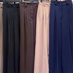 شلوار بگ ریزشی پشت کش پارچه ای مورگات زنانه [ترک