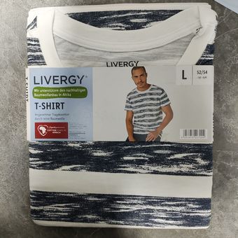 تیشرت آستین کوتاه مردانه برند لیورجی مدل راه راه 464212