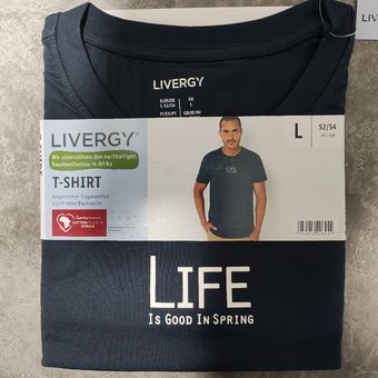 تیشرت آستین کوتاه مردانه برند لیورجی مدل life 464212