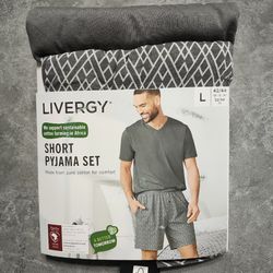 ست تیشرت آستین کوتاه و شلوارک مردانه لیورجی مدل 453883 خاکستری