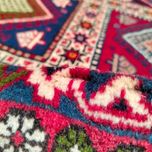 فرش دستباف سایز مربع چهار متری خشتی پشمی (تمام پشم یلمه طرح خشتی) کد 6280
