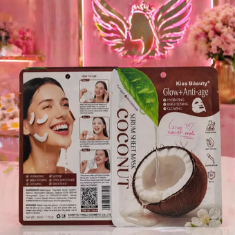 ماسک ورقه‌ای نارگیل Kiss Beauty