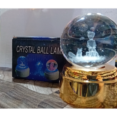 چراغ خواب مدل گوی کریستال گردون طرح شازده کوچولو