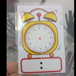 ساعت آموزشی لمینت شده