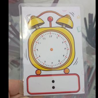 ساعت آموزشی لمینت شده