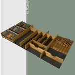 جای قاشق چنگال ابزار کفگیر و جای کارد و جای ادویه 12 تایی