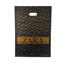 پلاستیک طرحدار مدل Zara مشکی سایز 50×35 بسته عمده 30 کیلوییی