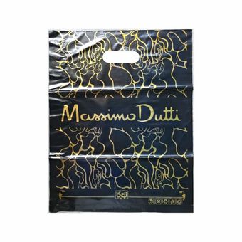 پلاستیک دسته دار مدل Massimo مشکی سایز 40×30 بسته عمده 30 کیلویی
