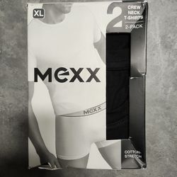 زیرپوش آستین کوتاه یقه گرد دو عددی مردانه برند مکس Mexx مدل مشکی یقه گرد 31905