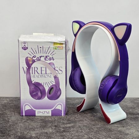 هدفون بلوتوثی فانتزی گربه ای P47M