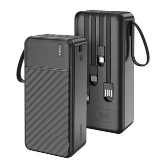 پاوربانک 30000 میلی آمپر پرودو با کابل متصل Porodo Piano 30000mAh Power Bank with Integrated Cables