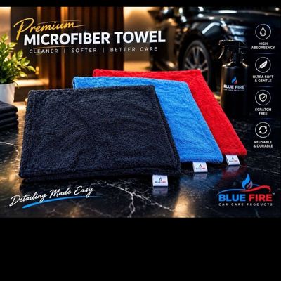 ✨ دستمال میکروفایبر پریمیوم BLUE FIRE