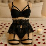 ست فانتزی فنردار دامنی زنانه کد 1034