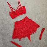 ست فانتزی فنردار دامنی زنانه کد 1034