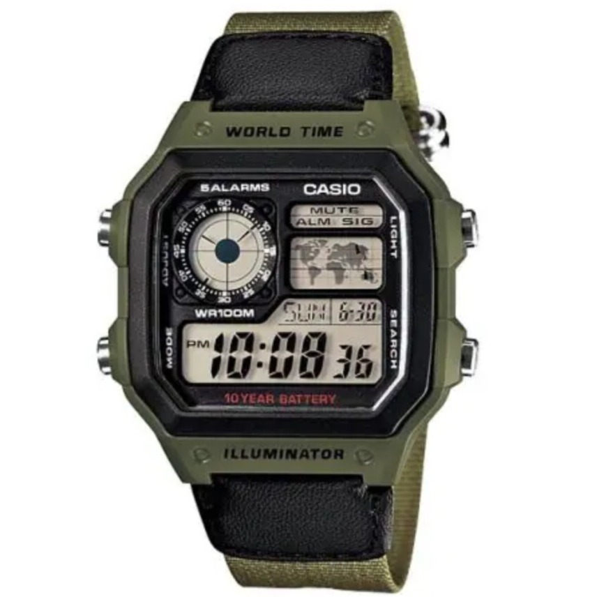 ساعت مچی کاسیو دیجیتال CASIO AE-1200WHB-3BV