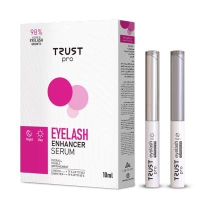 "سرم تقویت و افزایش رشد مژه تراست TRUST| بلندتر، ضخیم‌تر و پرپشت‌تر در 16 هفته