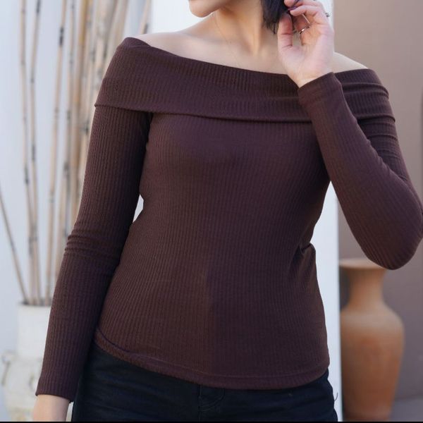 کراپ یقه قایقی