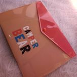 پوشه دکمه دار طرح دار پاپکو