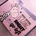 پوشه دکمه دار طرح دار پاپکو