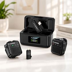 میکروفون یقه ای بی سیم پلوکاما مدل PLOKAMA VM80 کاهش نویز حرفه ای