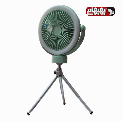 پنکه شارژی رومیزی میزی چراغ دار مدل Dm-24A
