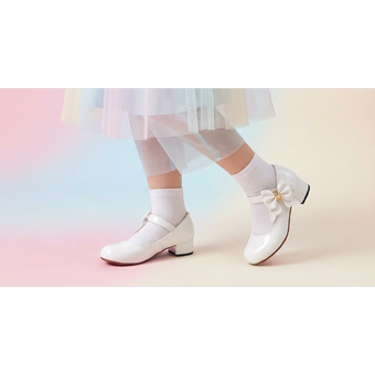 کفش مجلسی پاشنه پهن بلند دخترانه