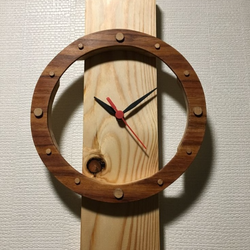 ساعت چوبی 2 تیکه