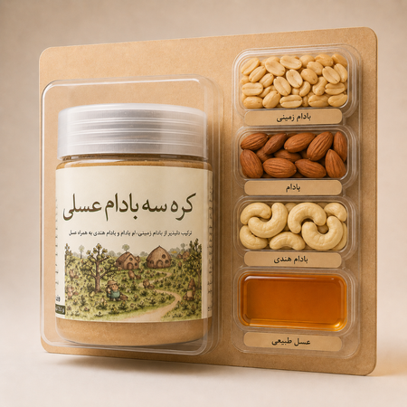 کره سه بادام عسلی
