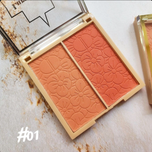 رژگونه گل دو عددی اورجینال lura beauty