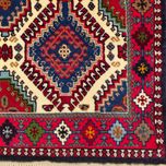 فرش دستباف سایز ذرع و چارک (تمام پشم یلمه طرح قابی) کد 6283