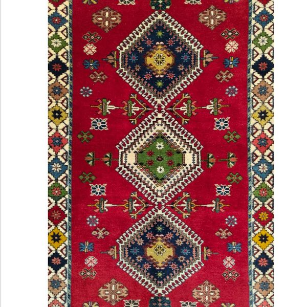 فرش دستباف یلمه سایز ذرع و نیم ( تمام پشم طرح حوضی ) کد 5977