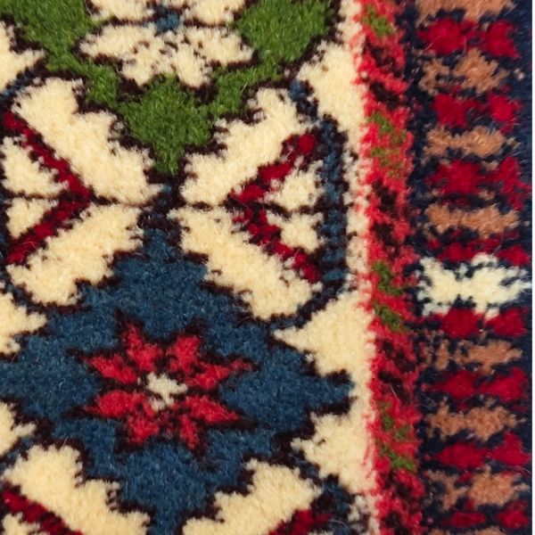 فرش دستباف یلمه سایز ذرع و نیم ( تمام پشم طرح حوضی ) کد 5977