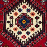 فرش دستباف سایز یک و نیم متری لاکی (تمام پشم یلمه طرح حوضی) کد
