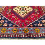 فرش دستباف سایز یک و نیم متری  (تمام پشم یلمه طرح حوضی ) کد 6281