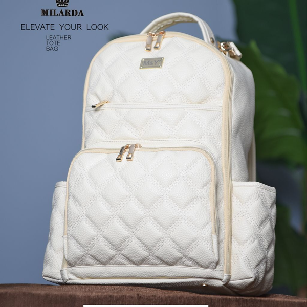 ساکلوازم نوزادی عمدهm&y مدل کوله ای سفید