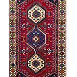 فرش دستباف سایز یک و نیم متری لاکی (تمام پشم یلمه طرح حوضی) کد