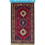 فرش دستباف سایز یک و نیم متری لاکی (تمام پشم یلمه طرح حوضی) کد