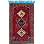 فرش دستباف سایز یک و نیم متری  (تمام پشم یلمه طرح حوضی ) کد 6281