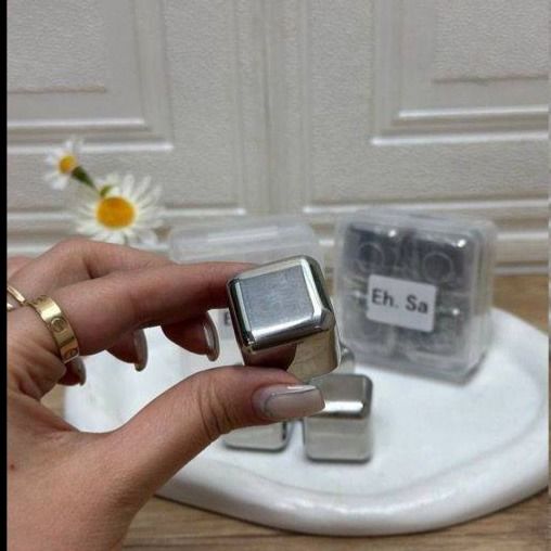 یخ استیل مکعبی 4 عددی