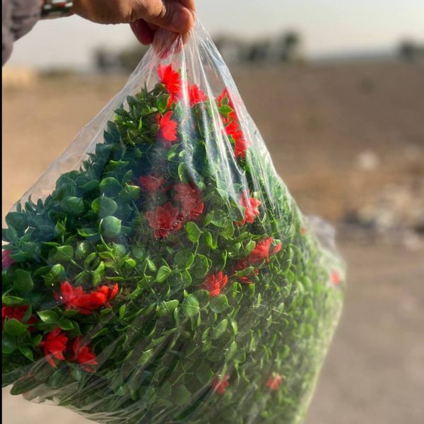 آویز شمشاد 16 شاخه گل دار