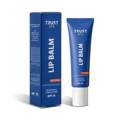 بالم لب ترمیم‌کننده تراست TRUST| درمان فوری خشکی و ترک لب با ماندگاری بالا
